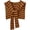 Orange Brown, variant on Chunky Striped Shawl Wraps Women Knotted Shoulder Cover Up Cute Stripe Cape Wrap Trendy Capelet Four-Season 2026