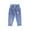 Blue, variant on Qingpeng Cartoon Embroidered Toddler Jeans Comfortable Denim Trousers Daily Wear Children's Bottoms
