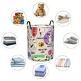 thumbnail image 4 of Balery Dog Doing Yoga Cesta de ropa redonda con asas, impermeable, independiente, para ropa, juguetes, dormitorio y familia-Small, 4 of 6