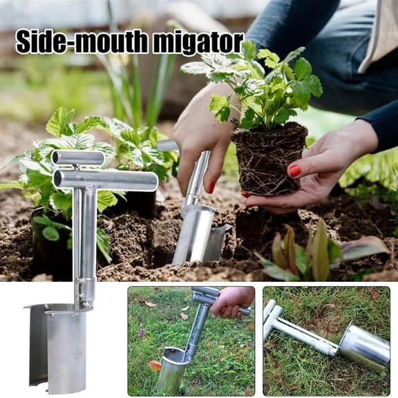 Plant and Fruit Tree Seedling Transplanter with Long Handle Handheld