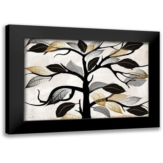 Sophie 6 24x18 Black Modern Framed Museum Art Print Titled - Climbing Tree