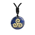 thumbnail image 4 of Collar con colgante de piedra para decorar tu compromiso, San Valentín o aniversario. Azul, 4 of 9