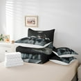 thumbnail image 4 of YST White Swan Bedding Set, 7-Piece, Queen, Red Rose, Boho Moon Print, 4 of 4