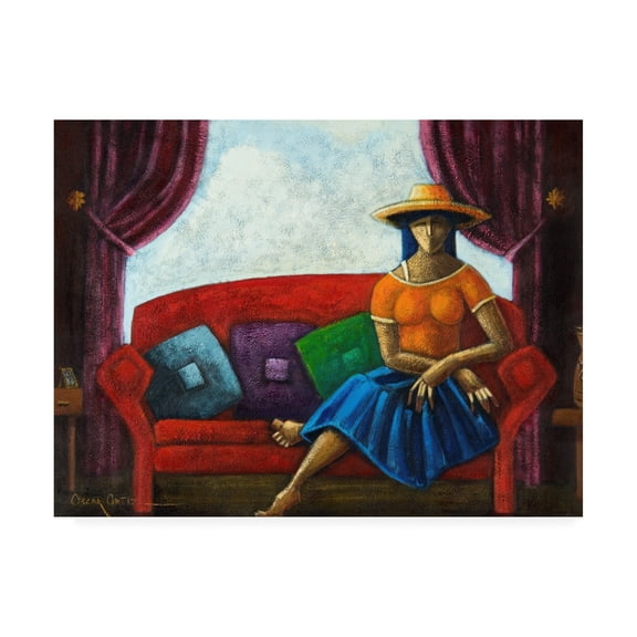 Trademark Fine Art 'Summers Last Romance' Canvas Art by Oscar Ortiz