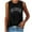 Black, variant on TIANZEN Casual Round Neck Vest Top For Women Daily Wear Basic Letter Print Tee With Comfortable Fit Spring Summer Outfits Beach Sayings Tops for Women Olive Pajamas Women