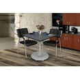 thumbnail image 2 of Regency Via 36" Square Platter Base Table- Grey/Chrome, 2 of 4