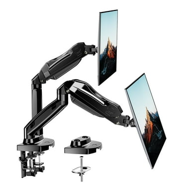 PERLESMITH Dual Monitor Stand, Desk Mount Base, Full Adjustable Gas Spring Monitor Mount for 13-32 inch Computer Screens