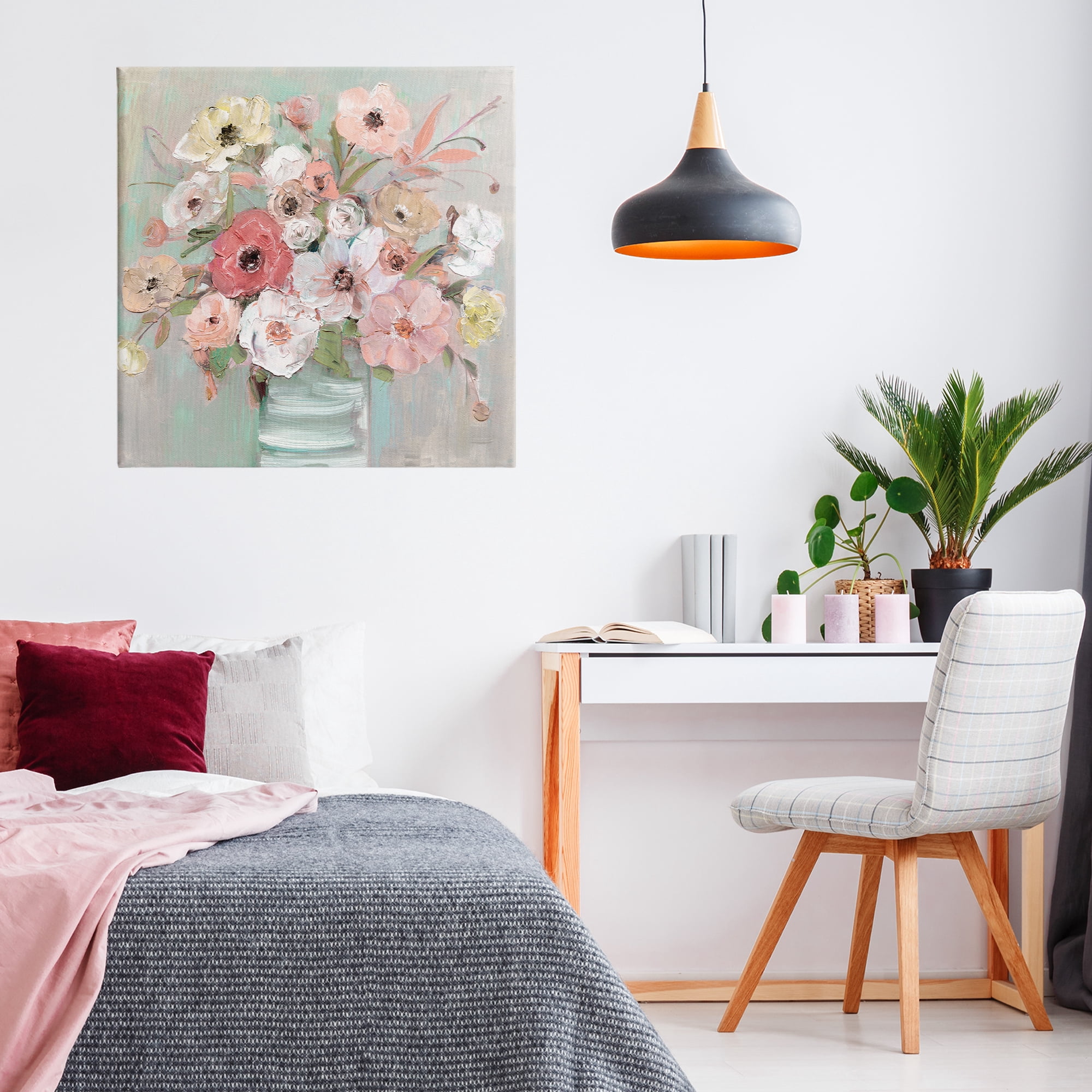 Stupell Industries Pastel Garden Peony Bouquet Canvas Wall Art, design by Sally Swatland