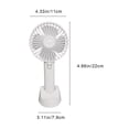 thumbnail image 3 of 1 Pcs Mini Portable Fan, Handheld Fan With 3 Speeds Small Hand Fan USB Rechargeable, For Women Kids Travel Indoor Outdoor, 3 of 8