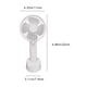 thumbnail image 3 of 1 Pcs Mini Portable Fan, Handheld Fan With 3 Speeds Small Hand Fan USB Rechargeable, For Women Kids Travel Indoor Outdoor, 3 of 8