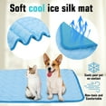 thumbnail image 5 of Dog Cooling Mat Pet Washable Summer Cooling Pads Summer Sleeping Kennel Mat, Ice Silk Sleep Mat Pad for Dogs Cats, 5 of 8