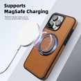 thumbnail image 3 of Allytechgroup Magnetic Case for Apple iPhone 13 Pro Max, Ring Holder Kickstand Hybrid Compatible with Magsafe & Car Mount Anti-Scratch Phone Case Cover for Women Men, Black, 3 of 10