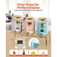 thumbnail image 4 of VEVOR Distributeur de Boissons 2 Gal Distributeur de Boissons pour Fêtes en Verre avec Support 3 Pcs, 4 of 9