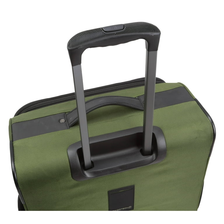 Swisstech Urban Trek 24 Check Soft Side Luggage, Olive (Walmart Exclusive)