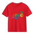 thumbnail image 1 of TaTaai School Season Cute Print Short Sleeve T-Shirt, Valentine's Day Casual Top, Unisex All Season Graphic Tee Gift, 1 of 8