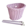 thumbnail image 4 of Cesta DE bicicleta para niños Zulema Accesorios desmontables Cesta tejida Morado 20x16x15cm, 4 of 8