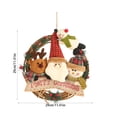 thumbnail image 3 of Ganfancp Corona de Navidad 29Cm/11.4Inches Navidad Ratán Interior Colgante Escena Arreglo Pared Decoración Navideña Coronas para Puerta Principal Rebajas Flash Deals 1* Corona de Navidad, 3 of 6