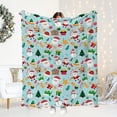 thumbnail image 7 of Nkmbld Christmas Flannel Blanket Fleece Plush Blanket, Holiday Theme Home Decor Fuzzy Warm and Cozy Throws for Winter Bedding, Couch and Gifts, 7 of 7