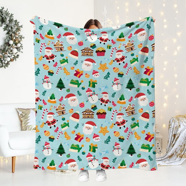 French Plush Blanket Christmas Series Plush Blanket Home Office Nap Blanket