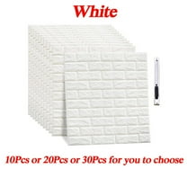 YouLoveIt 3D Wall Panels Peel and Stick Wallpaper Sticker with Self-Adhesive Waterproof Foam Wall Panel Faux Brick Wall Panels Faux Stone Wall Panels, Black/Red Brick