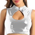 thumbnail image 1 of Clearance Sale 2025 Intimates Women's Clearance Sleeveless Round Neck Stretch Short Vest, 1 of 5