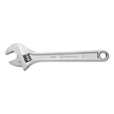 Adjustable Chrome Wrench, 15 in Long, 1-11/16 in Opening