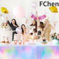 thumbnail image 5 of 108-inch laser tablecloth scene decoration setup props - single piece plain-laced laser tablecloth,, 5 of 7