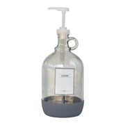 (2 pack) Better Homes & Gardens 64 oz Clear Glass Laundry Detergent Dispenser with White Lid