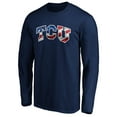 thumbnail image 2 of Men's Navy TCU Horned Frogs Banner Wave Long Sleeve T-Shirt, 2 of 3