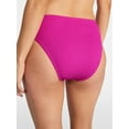 thumbnail image 3 of Time and Tru Women's and Women's Plus Crinkle Mid Rise High Leg Cheeky Bikini Bottoms, 3 of 5