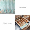 thumbnail image 6 of Placemats 1 Pack, Blue Coastal Woven Placemat, Linen Place Mats for Kitchen/Dining Tables, Summer Nautical Beach Coral Starfish Washable Table Mats for Party, 6 of 8