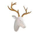 thumbnail image 4 of Resina Deer Head Decoración Telón de fondo Escena decorativa Disposición Props Regalos de inauguración Coleccionables Esculturas colgantes para fiesta Colco Escultura Artesanía, 4 of 8