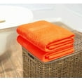 thumbnail image 5 of MALLONI HOME 100% Premium Cotton 2 Pack Oversized Bath Towel Set 28x55 inches, Large Bath Towels, Ultra Absorbant Compact Quickdry & Lightweight Towel, Ideal for Gym Travel Camp Pool - Orange, 5 of 7
