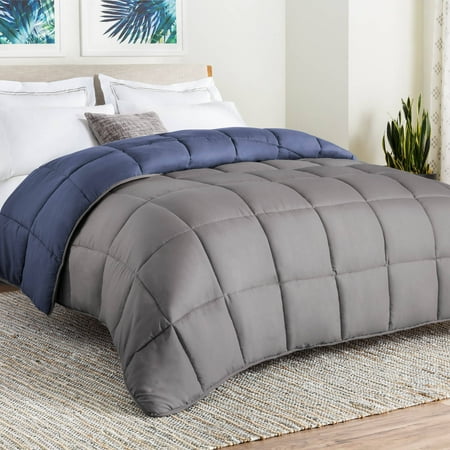 Linenspa All-Season Reversible Down Alternative Microfiber Comforter - Walmart.com Linenspa All-Season Reversible Down Alternative Microfiber Comforter - Walmart.com