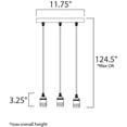 thumbnail image 4 of Maxim Lighting - Three Light Pendant - Multi-Light Pendant - Early, 4 of 5