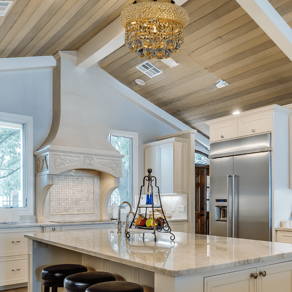 Crystal Chandelier Flush Mount Lighting 4 Lights modern design 12"x6" in Gold color with original Crystals