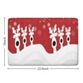 thumbnail image 5 of Red Christmas Reindeer Pattern Flannel Non Slip Door Rugs,Washable Door Mats Indoor,Decorative Door Mats,Dirt-Resistant and Absorbent Doormat for Entrance,Bedroom,Kitchen,Bathroom,23.5x16in(60x40cm), 5 of 5