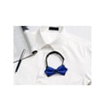 thumbnail image 5 of CORBATA DE PICO PREATADA PARA HOMBRES DE COLOR SÓLIDO INSPIRADA, PARA BODAS Y FIESTAS, TUXEDO, AZUL REAL, TALLA ÚNICA, 5 of 5