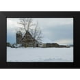 thumbnail image 2 of Styber, Dana 14x11 Black Modern Framed Museum Art Print Titled - Winter Farm, 2 of 5