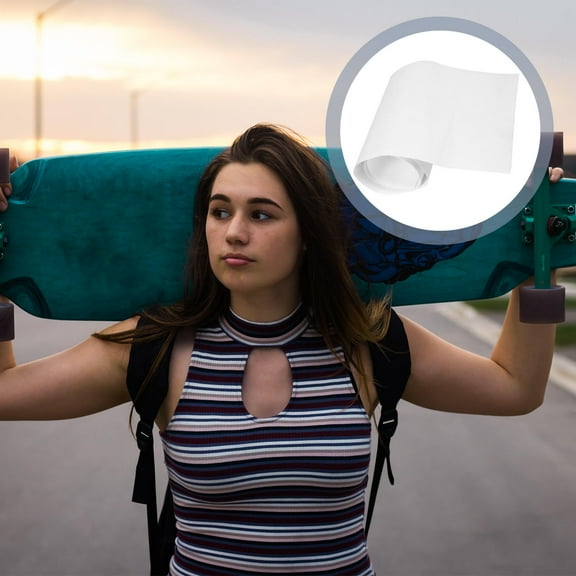 FOMIYES 1Set Wear Resistant Skateboard Grip Tape 49.12X10.22X0.08in