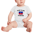 thumbnail image 2 of I'm Not Yelling, I'm Haitian Baby Bodysuit Newborn Clothes Outfits (White, 6-12 Months), 2 of 5