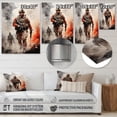 thumbnail image 4 of Designart "Soldiers Silent I" Army Metal Art Print, 4 of 5