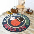 Funny Cute Carpet Belgian Velvet Round Carpet Football Basketball Rugby