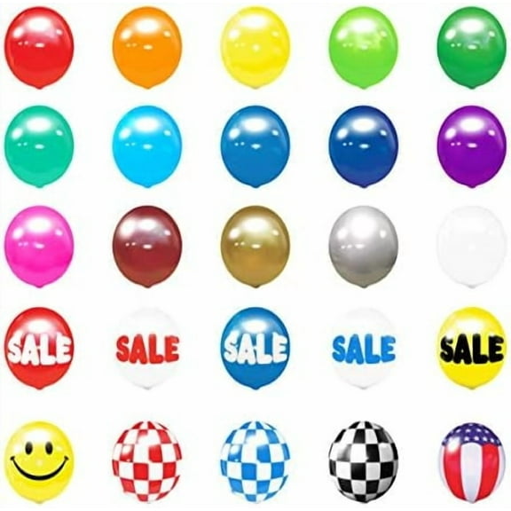 Seamed Reusable Helium Free Replacement Balloons (5-Pack) - Plastic Outdoor Balloons