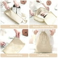 thumbnail image 5 of TSV 7pcs Packing Cubes for Suitcases, Light Packing Cubes for Travel, Luggage Organizer Bags Set, Beige, 5 of 8