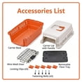 thumbnail image 4 of Freepet Hard-Sided Pet Carrier for Cats and Small Dogs, 20 inch, White/Orange, 4 of 5