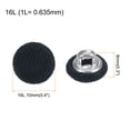 thumbnail image 2 of 10uds 16L Tela Paño Cubierto Botón 10mm Redondo Metal Vástago Costura Botones para Trajes Vestido Blusas, Marino, 2 of 5
