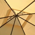thumbnail image 5 of Barara King Gazebo, Outdoor Canopy Shelter,10' x 10' Steel Outdoor Patio Gazebo with Polyester Privacy Curtains, Two-Tier Roof, 5 of 11