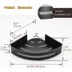 thumbnail image 2 of Estante de Esquina BESy para Baño con 2 Ganchos Aluminio de Alta Resistencia 2 Niveles Negro Mate BESy BY-85252525, 2 of 2