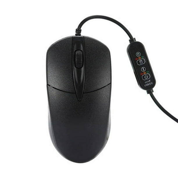 Optical Heated Computer Mouse 1600DPI Warmer Hand Wired Mice Gift for